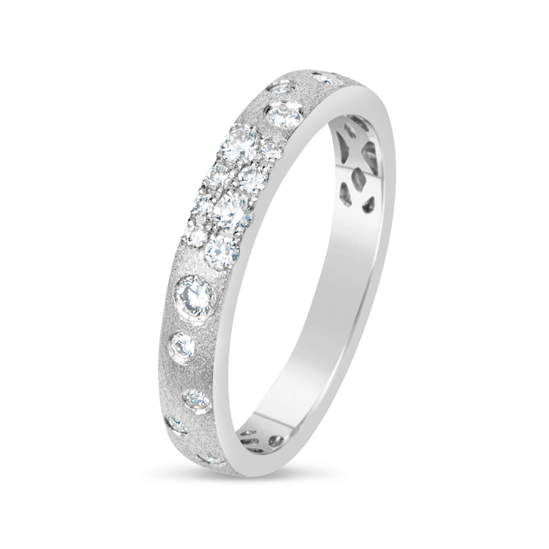 White Gold Diamond Confetti Ring