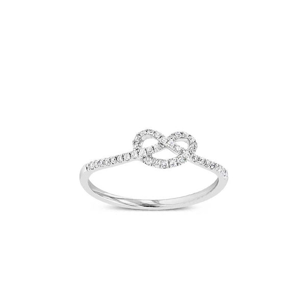 White Gold Diamond Infinity Ring