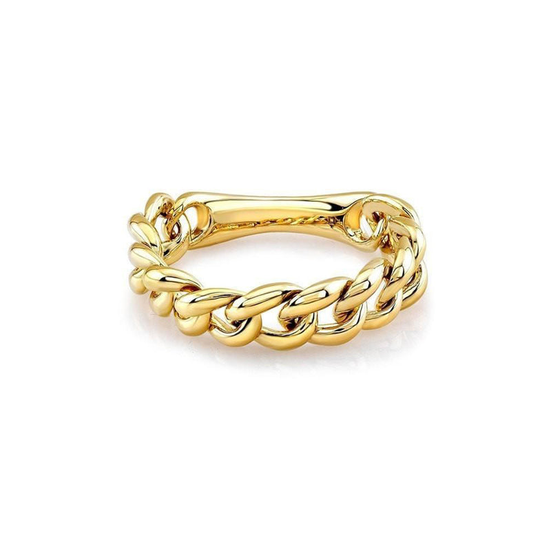 Yellow Gold Link Band Ring